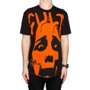 Koszulka Cult Face Logo Black / Orange